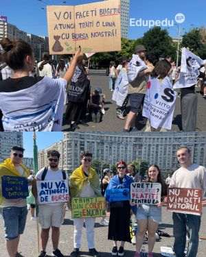 Studenţii protestează împotriva austerităţii în educaţie